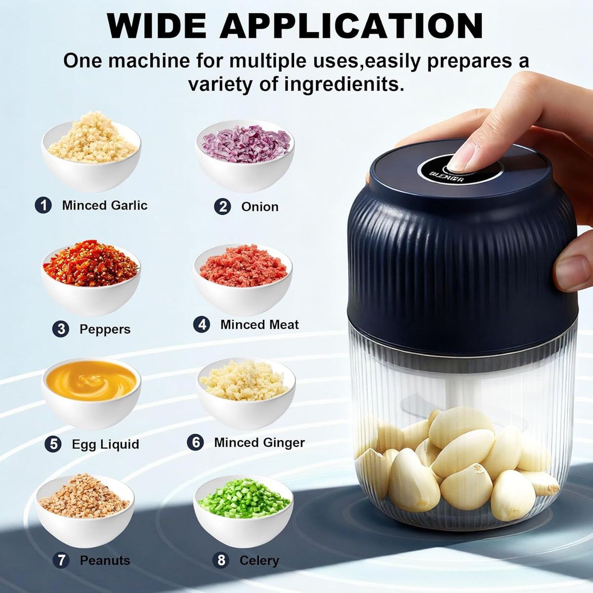 🧺 Compact Portable Mini Food Chopper | Handy Kitchen Helper