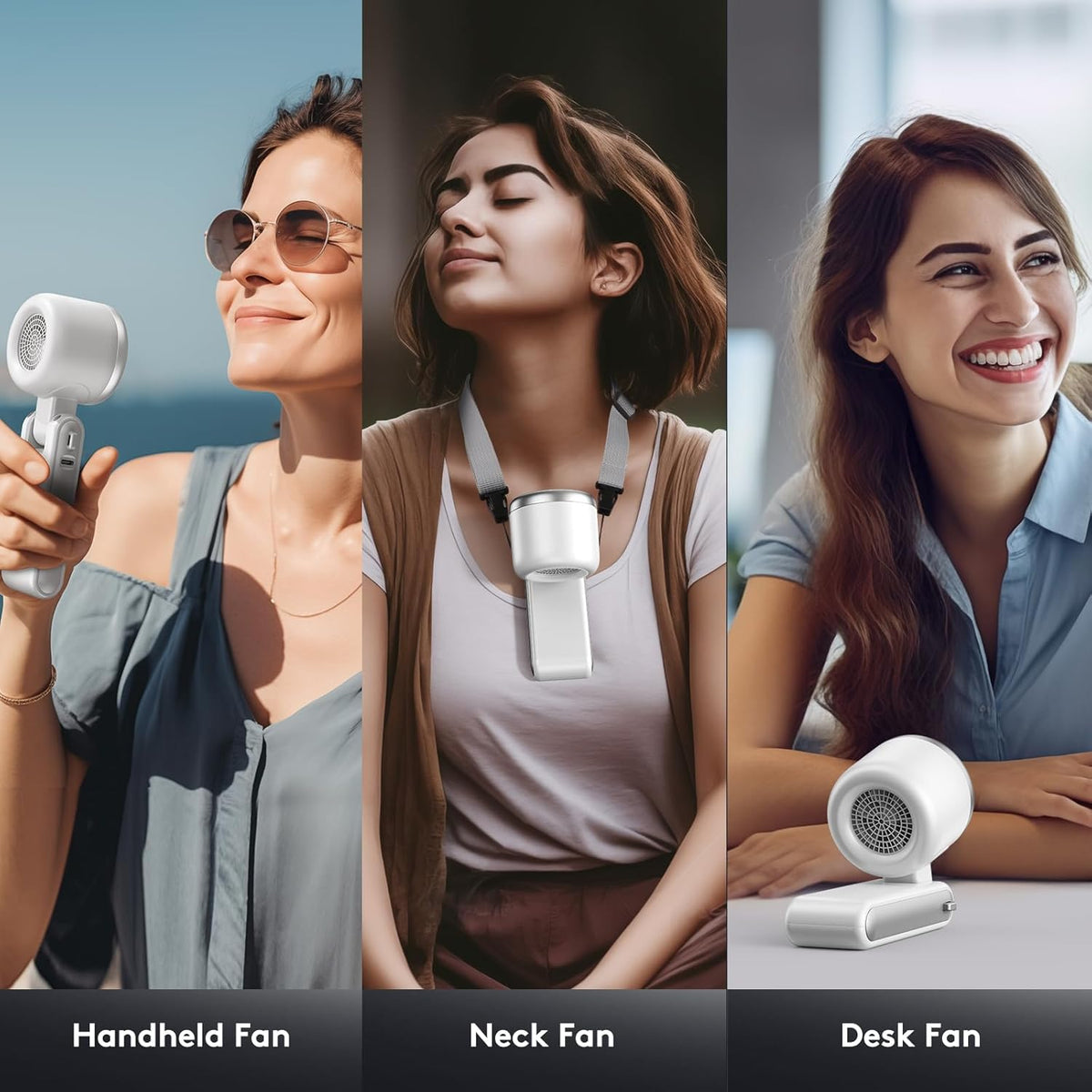 Portable 5-Speed Turbine Fan Rechargeable Handheld Cooler🌬️