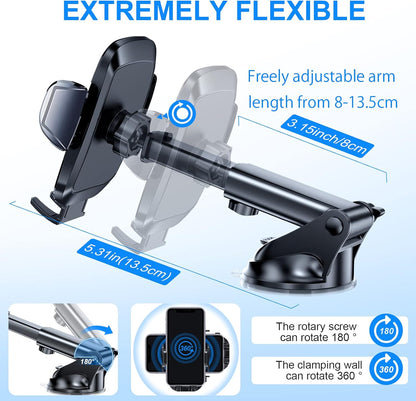 Car Phone Holder 2026 Ultimate Phone Holder for Your Car Windshield Dashboard Cell Phone Car Mount📱