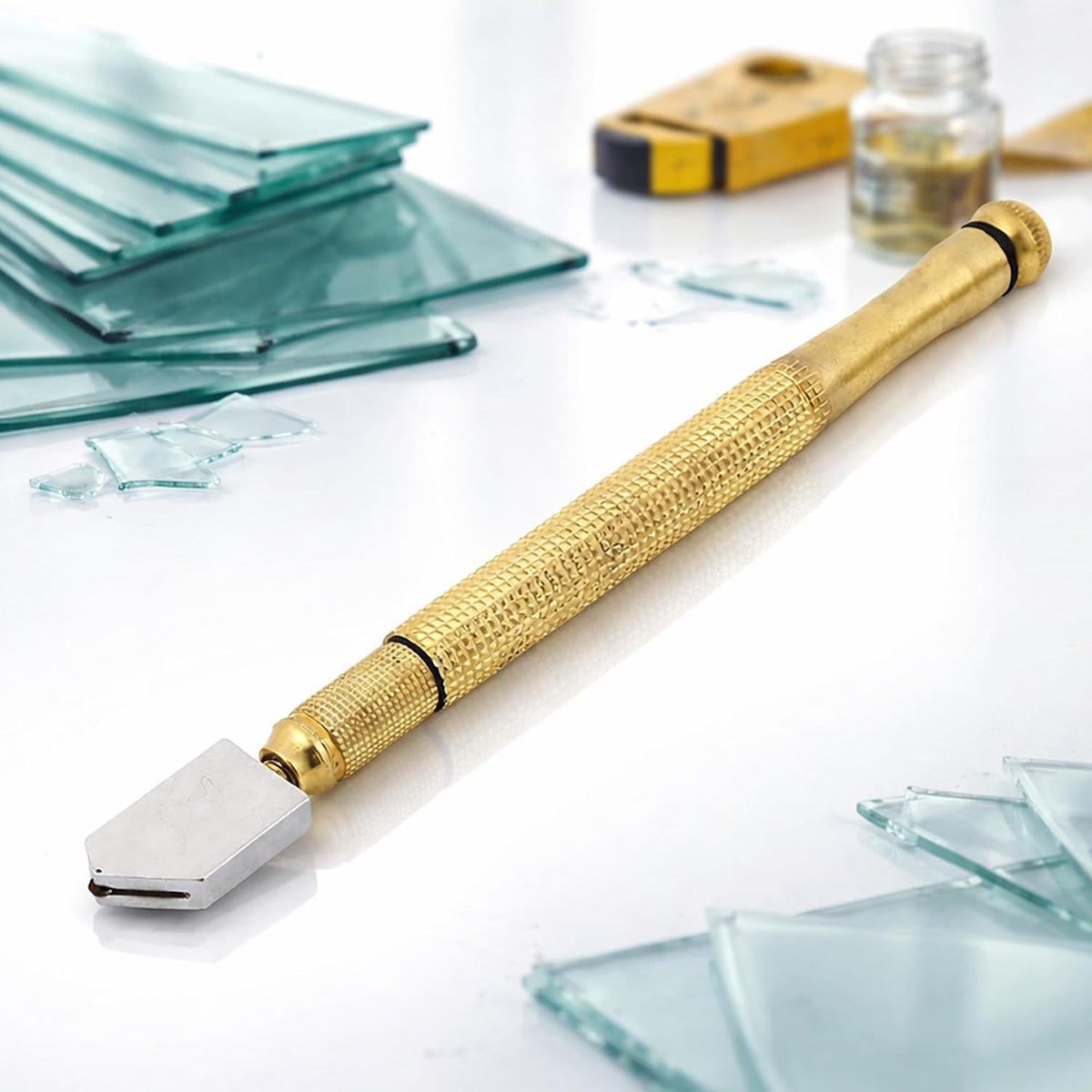 Diamond Head Glass Cutter Tool for 3‑15mm Glass & Mirrors🛠️