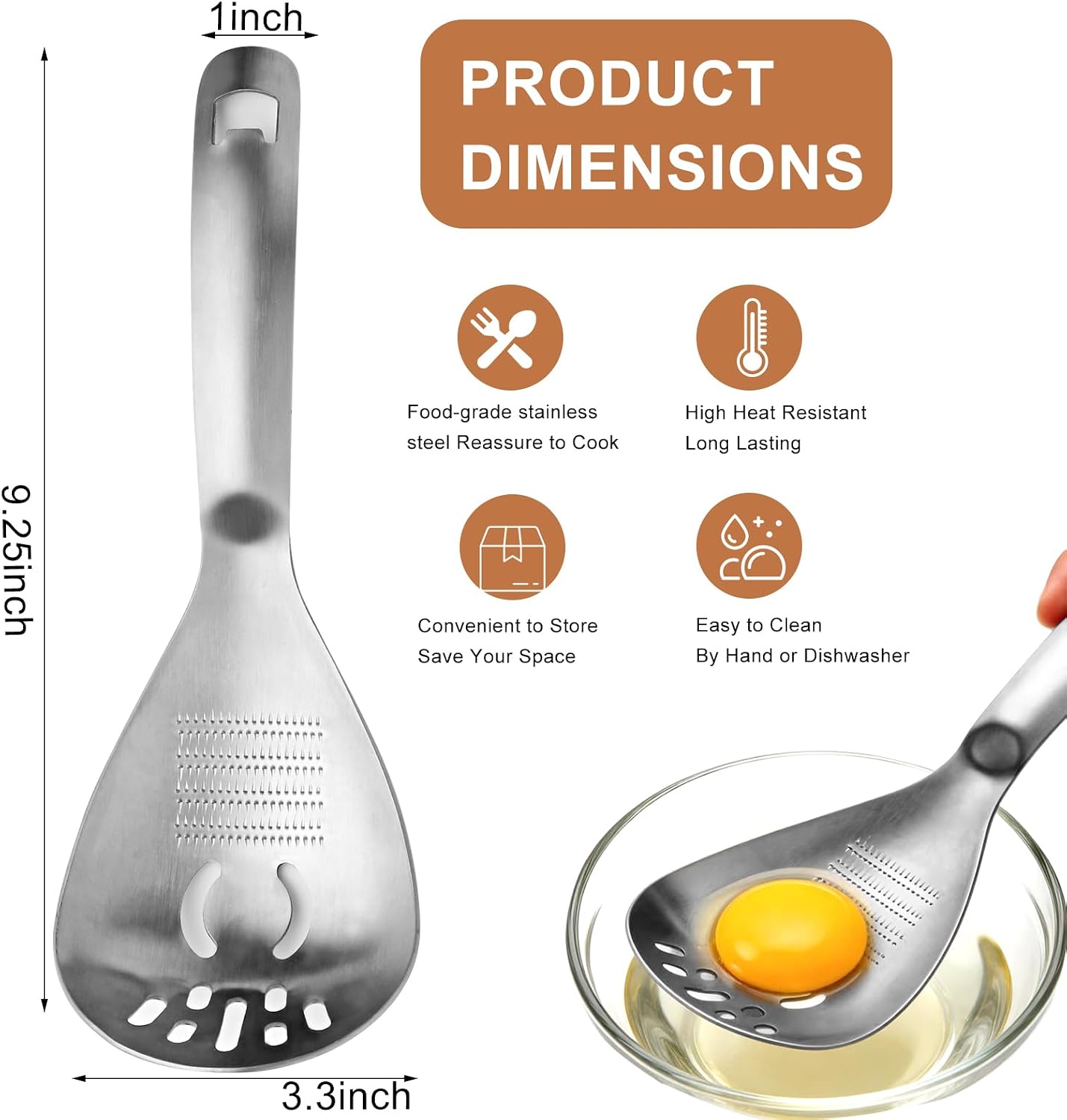 304 Stainless Steel Multi‑Purpose Kitchen Spoon 🥄