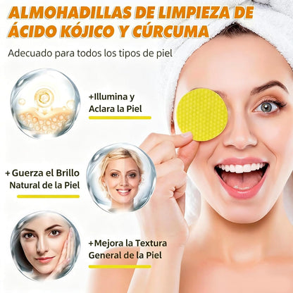 Turmeric & Kojic Acid Cleansing Pads,20pcs🟡