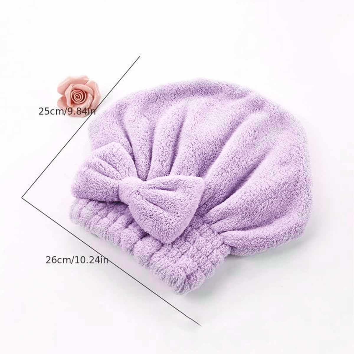 Soft Reusable Hair Wrap With Bow Decor 2PCS🧖