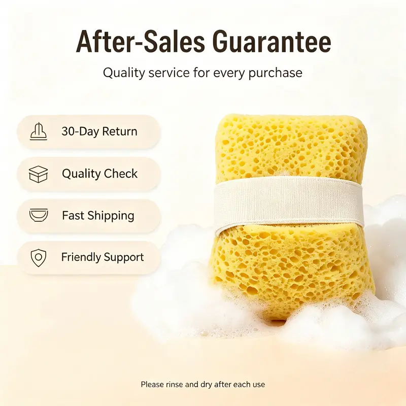 2Pcs Soft Bath Sponge with Soap Pocket, Quick Foaming Shower Scrub Sponge for Smooth Skin & Daily Body Cleaning 🧼