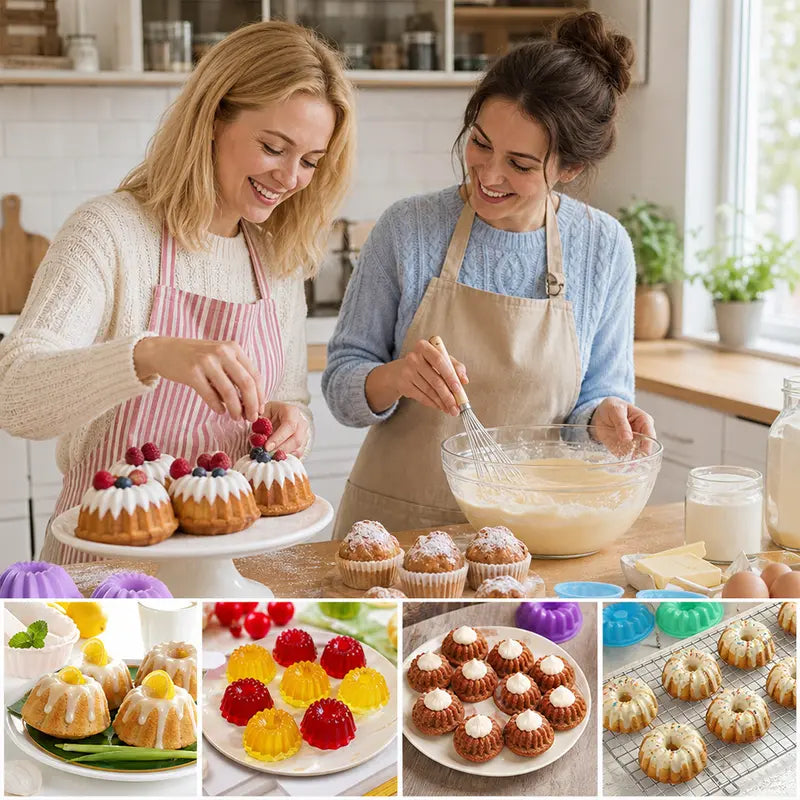 24pcs 2.75in Food-Grade Flexible Silicone Baking Cups 🧁