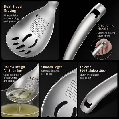 304 Stainless Steel Multi‑Purpose Kitchen Spoon 🥄