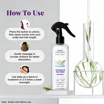 Rosemary Water with Rice Water |100% NaturalRosemary Water with Rice Water🌱