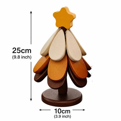 Wooden one tree coaster Solid wood home desktop decoration🎄