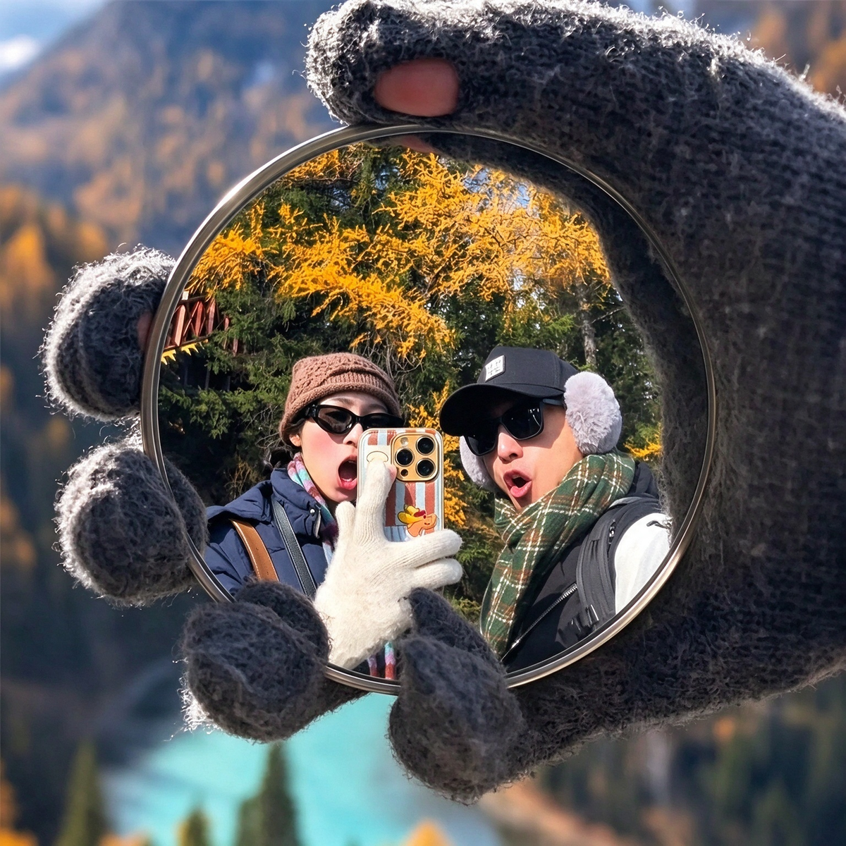 Selfie Convex Mirror, Handheld High-Definition Wide-Angle Selfie Mirror 📸