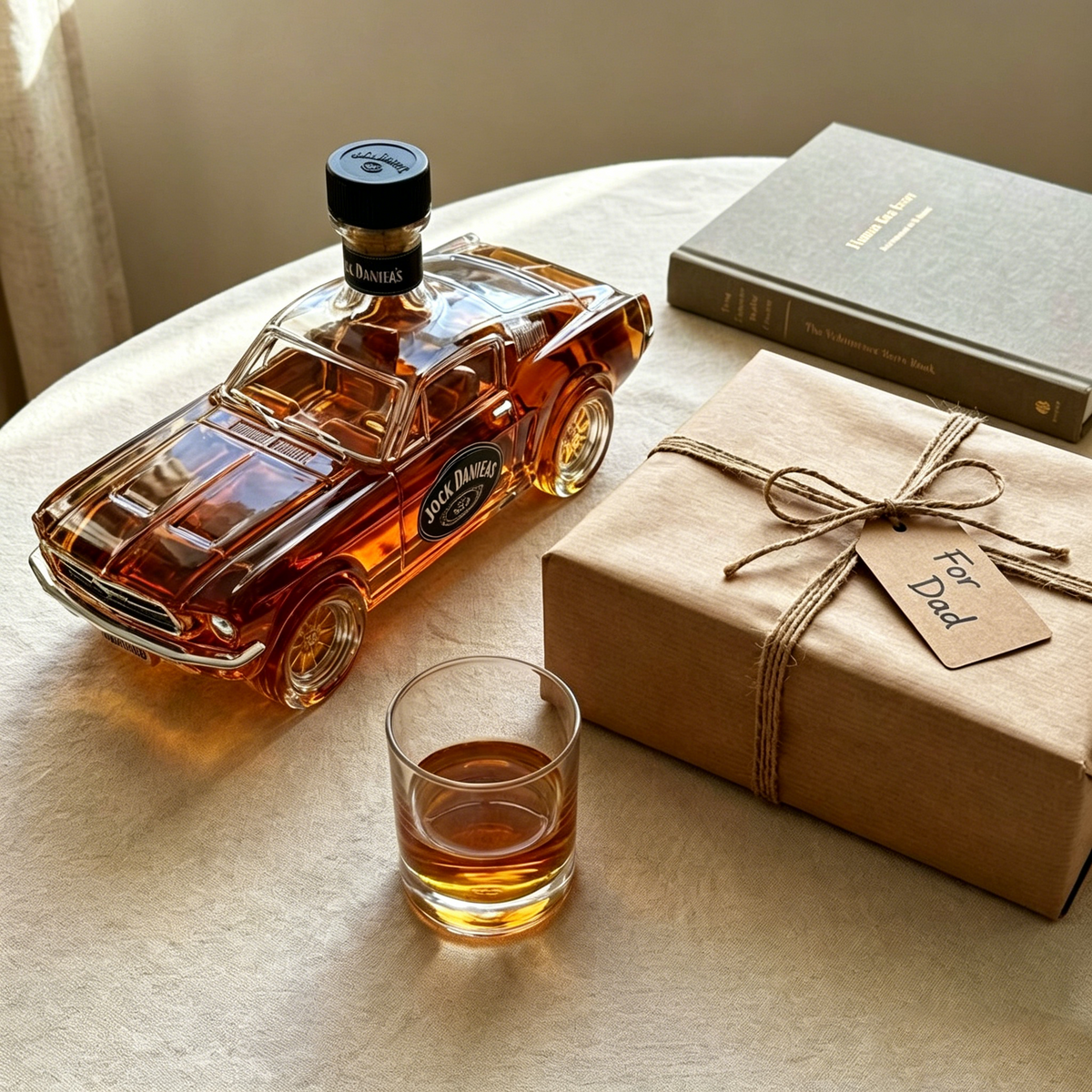 4 Styles Whiskey Decanter, Car Shaped Glass Bottle