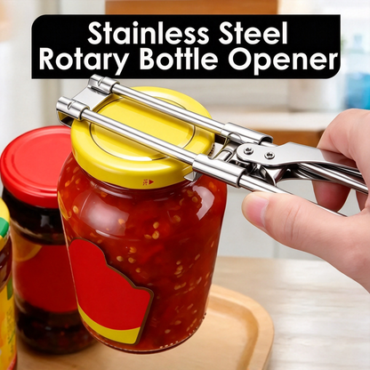 Multifunctional Adjustable Can Opener, Stainless Steel Jar Lid Opener Bottle Opener Tool 🍾