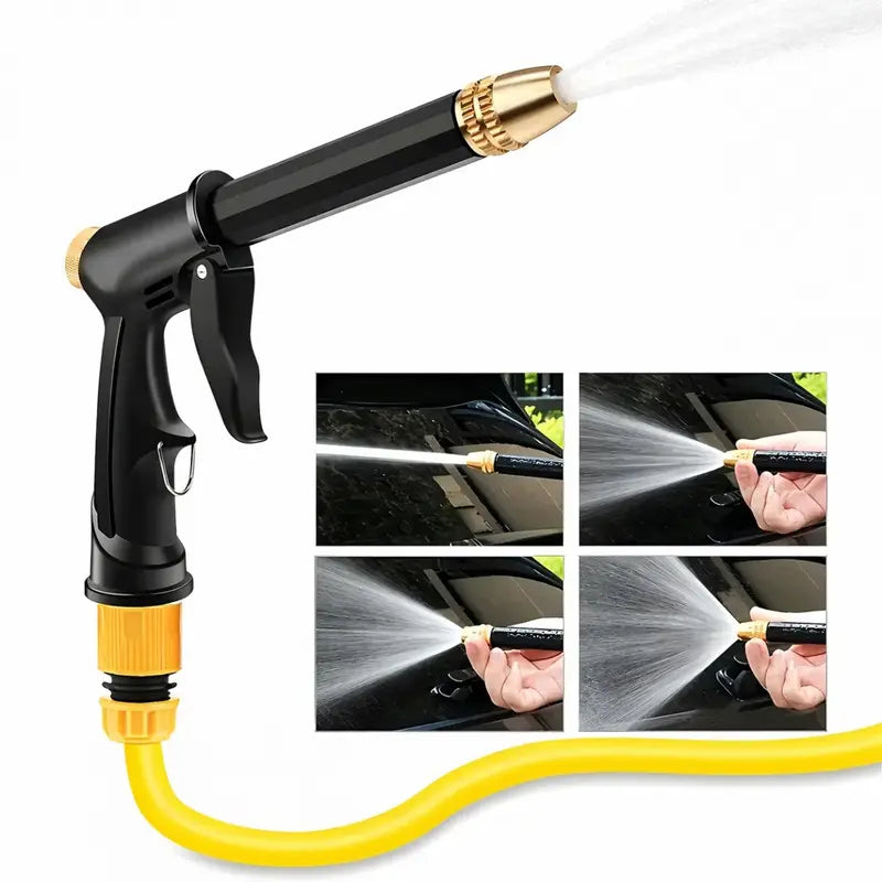 Upgraded adjustable spray gun, perfect for cleaning cars, gardens, and pets 🔫