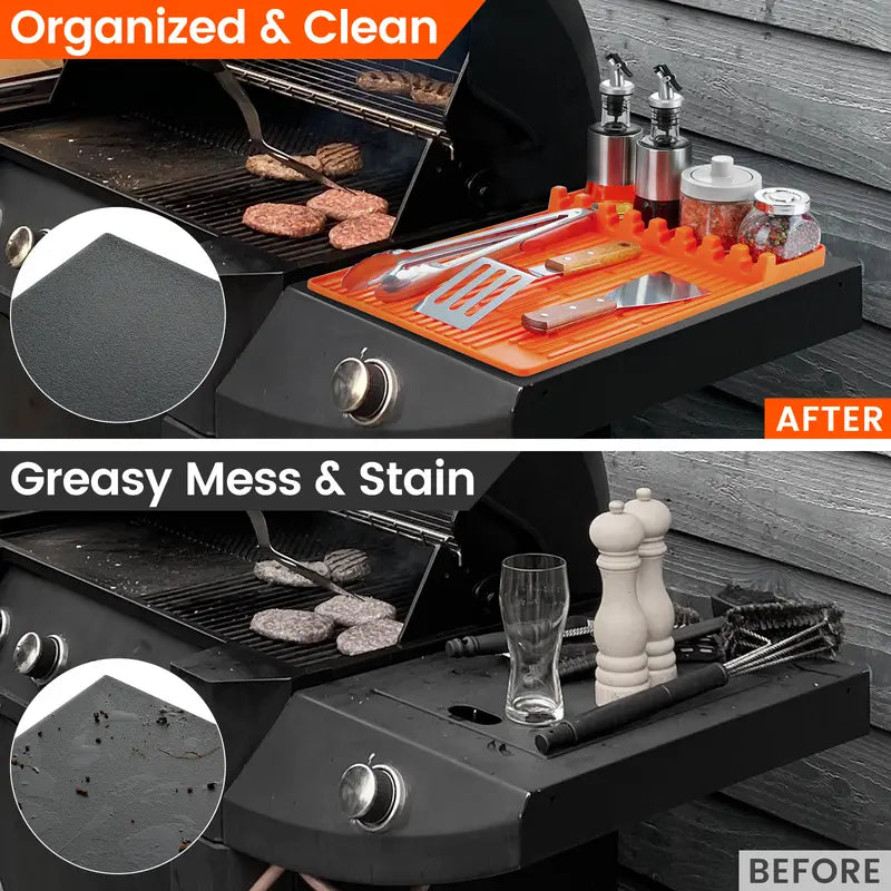 Non Slip Oilproof Griddle Accessory Silicone Storage Mat🔥