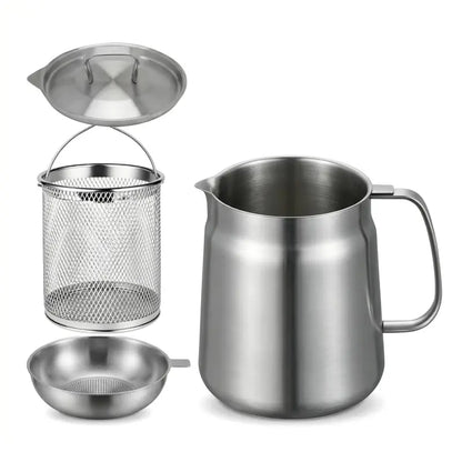 304 Stainless Steel Deep Fryer Pot Set 🍳