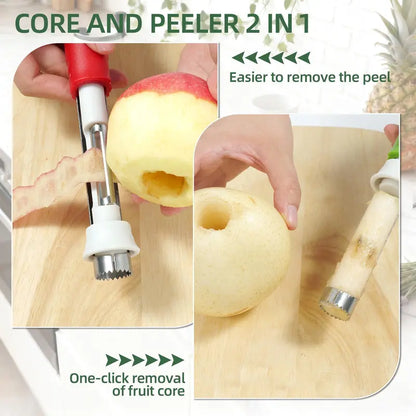 2 in 1 Apple Corer and Peeler, Apple Core Removal Tool🍎