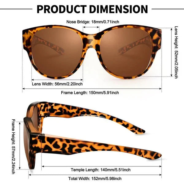 2026 NEW Trendy Oversized Fit Over Sunglasses – Polarized UV400 Anti-Glare Shades 🕶️✨