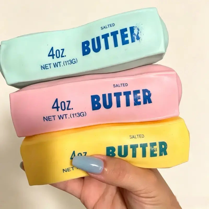 Crunchy Sound Butter Bar Squishy Toy Soft Squeeze 🧽