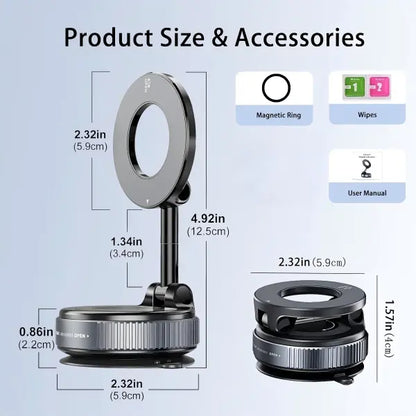 2.0 Foldable Magnetic Car Phone Holder - 20 N52 Magnet🚗