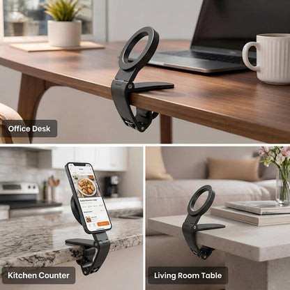 Magnetic Car Phone Holder | Dashboard & Sun Visor Foldable Mount📱