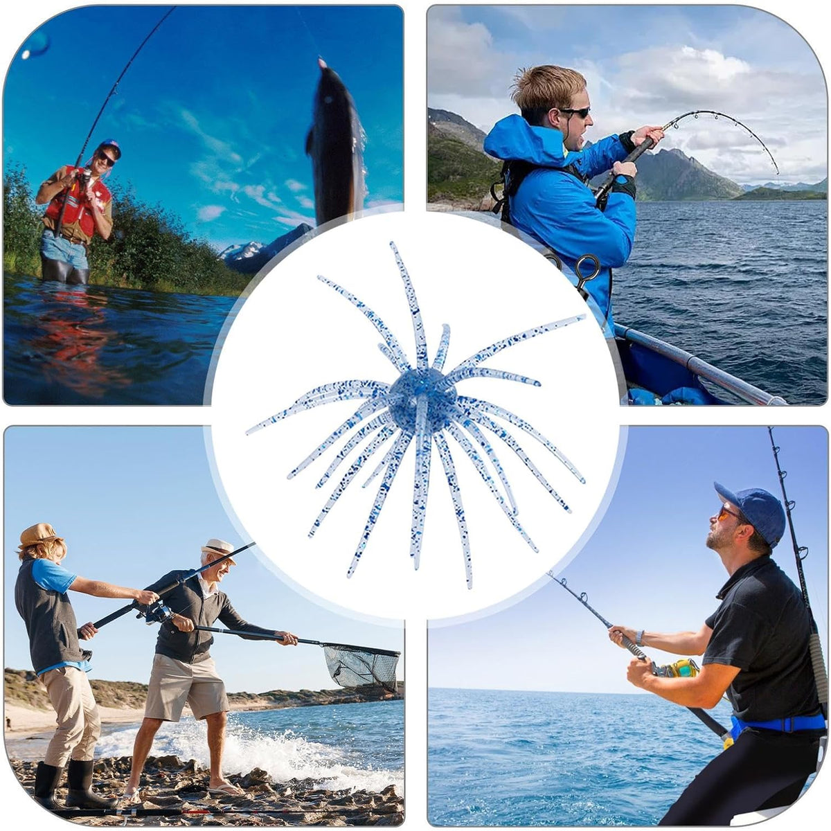 3 PCS Biomimetic Floating Sea Urchin Soft Fishing Lure🦑