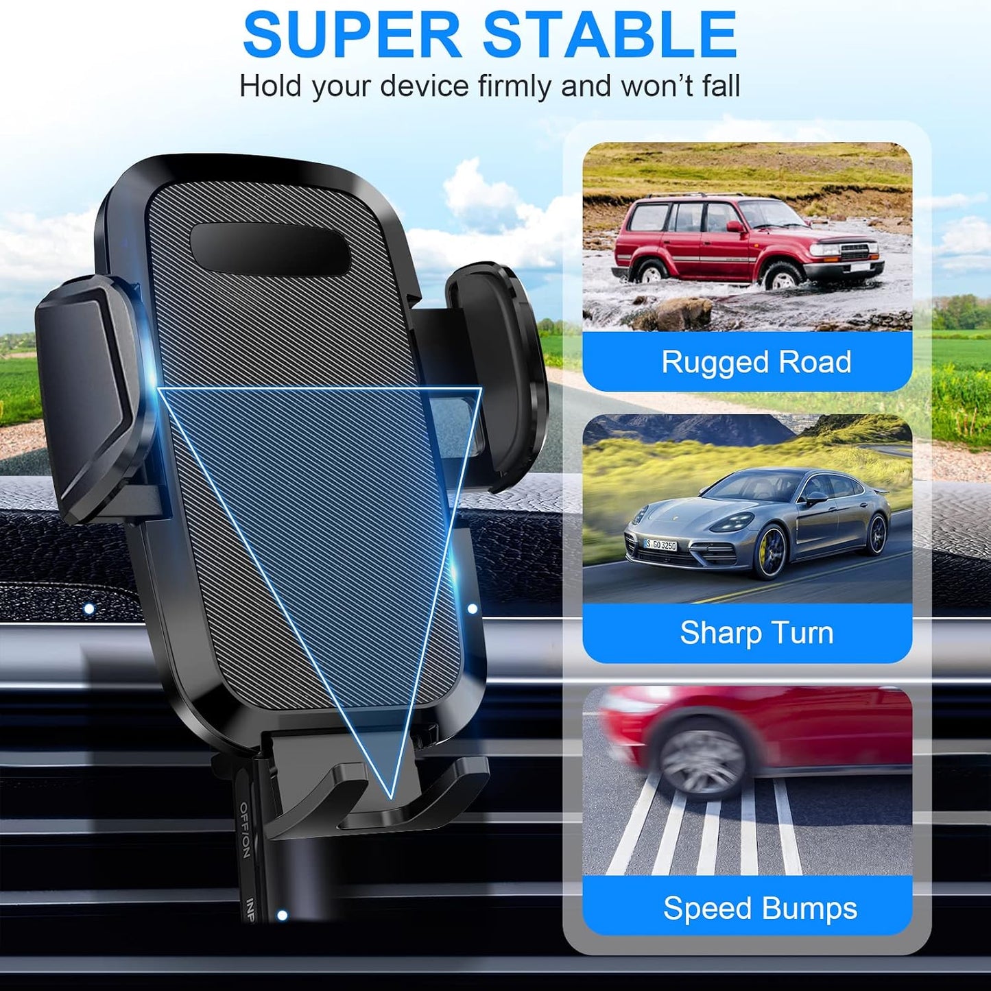 Car Phone Holder 2026 Ultimate Phone Holder for Your Car Windshield Dashboard Cell Phone Car Mount📱
