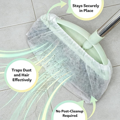 50 Pcs Disposable Static Duster Refill Sheets, Floor & Gap Dust Cleaner 🧹