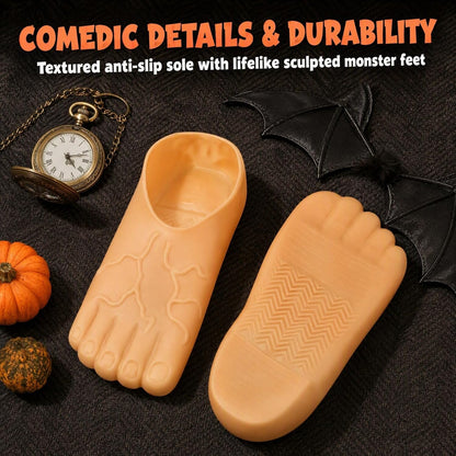 Unisex Monster EVA Sports Flat Slide Sandals - Footwear With Round Toe 🩴