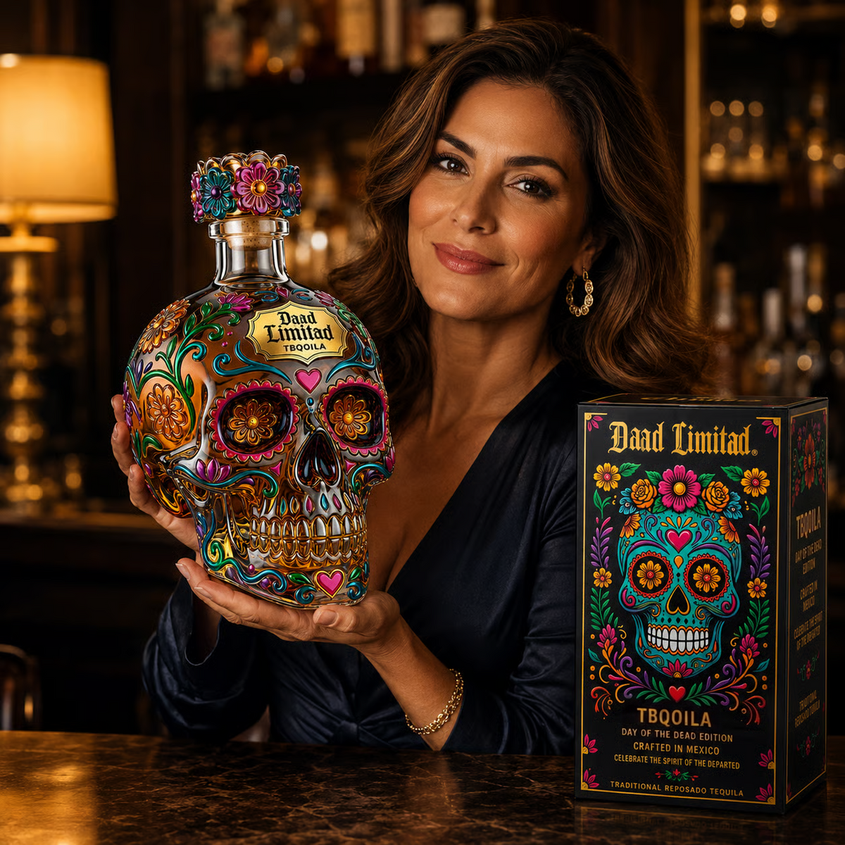 💀 Day of the Dead Style Tequila Decanter Bottle