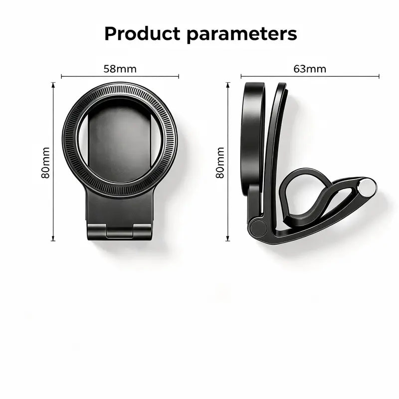 Magnetic Car Phone Holder | Dashboard & Sun Visor Foldable Mount📱