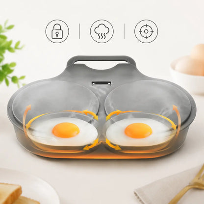 2‑Pack Easy‑To‑Clean Microwave Omelette Maker, Multifunctional Egg Poacher 🍳