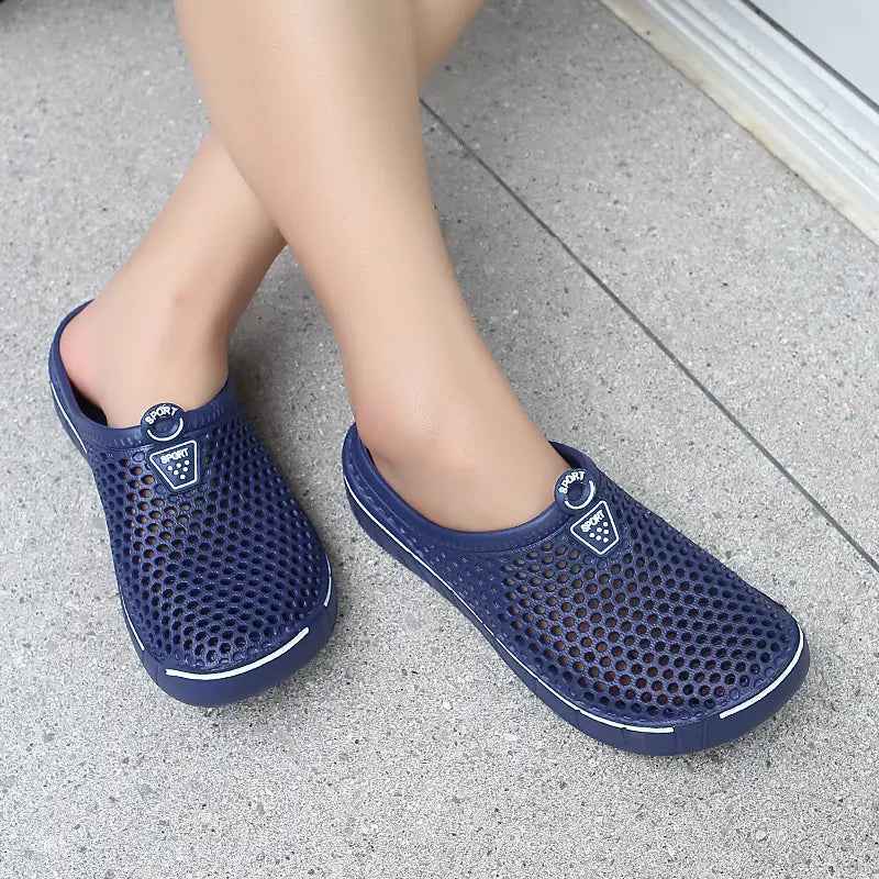 Unisex Quick-Dry Mesh Slip-On Mules,Women's and Men's Lightweight Non-Slip EVA Summer Footwear 🥿