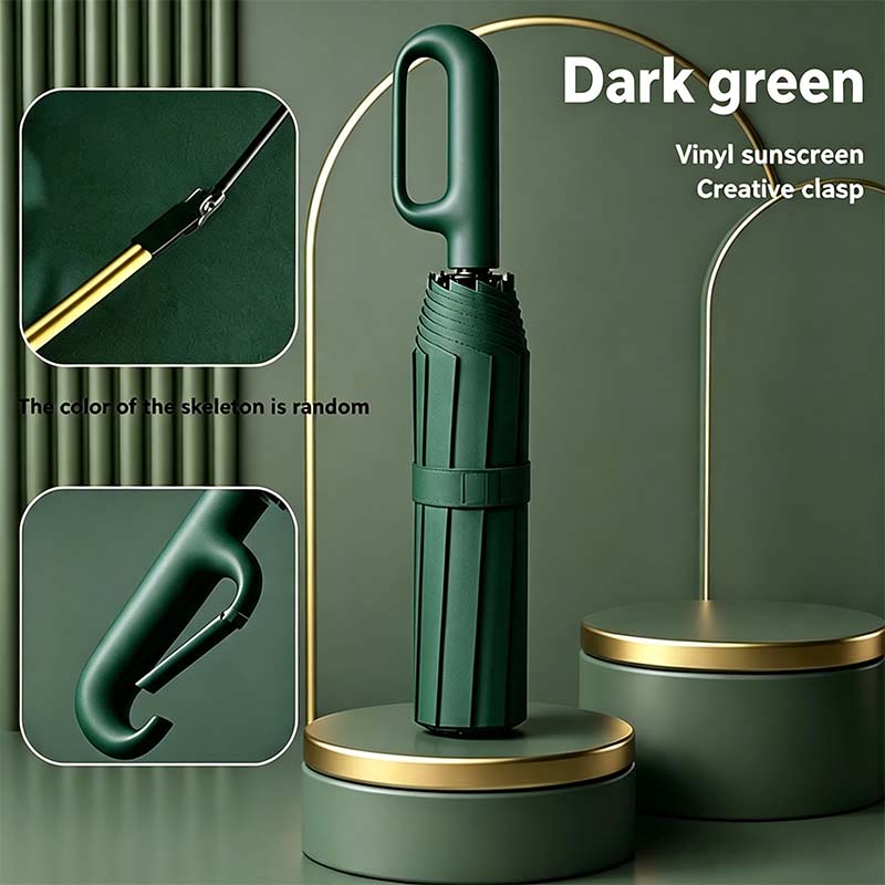 Automatic Folding Umbrella,Portable Rain Umbrella with Loop Buckle☂️