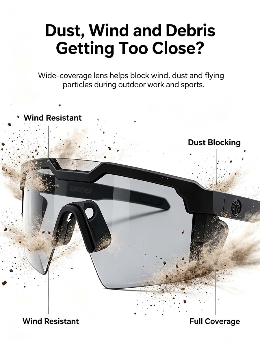 UV400 Photochromic Polarized Safety Glasses🕶️☀️