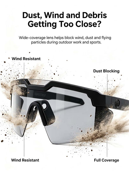 UV400 Photochromic Polarized Safety Glasses🕶️☀️