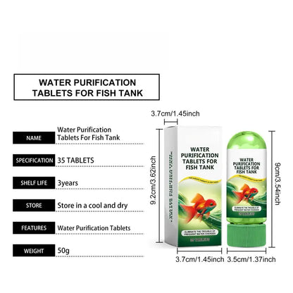 Aquarium Water Purification Tablets | Clear Cloudy Water Safely 🐠