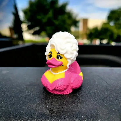 Dolly Duck - 3D Printed Collectible, Cute Desk & Car Decor🦆