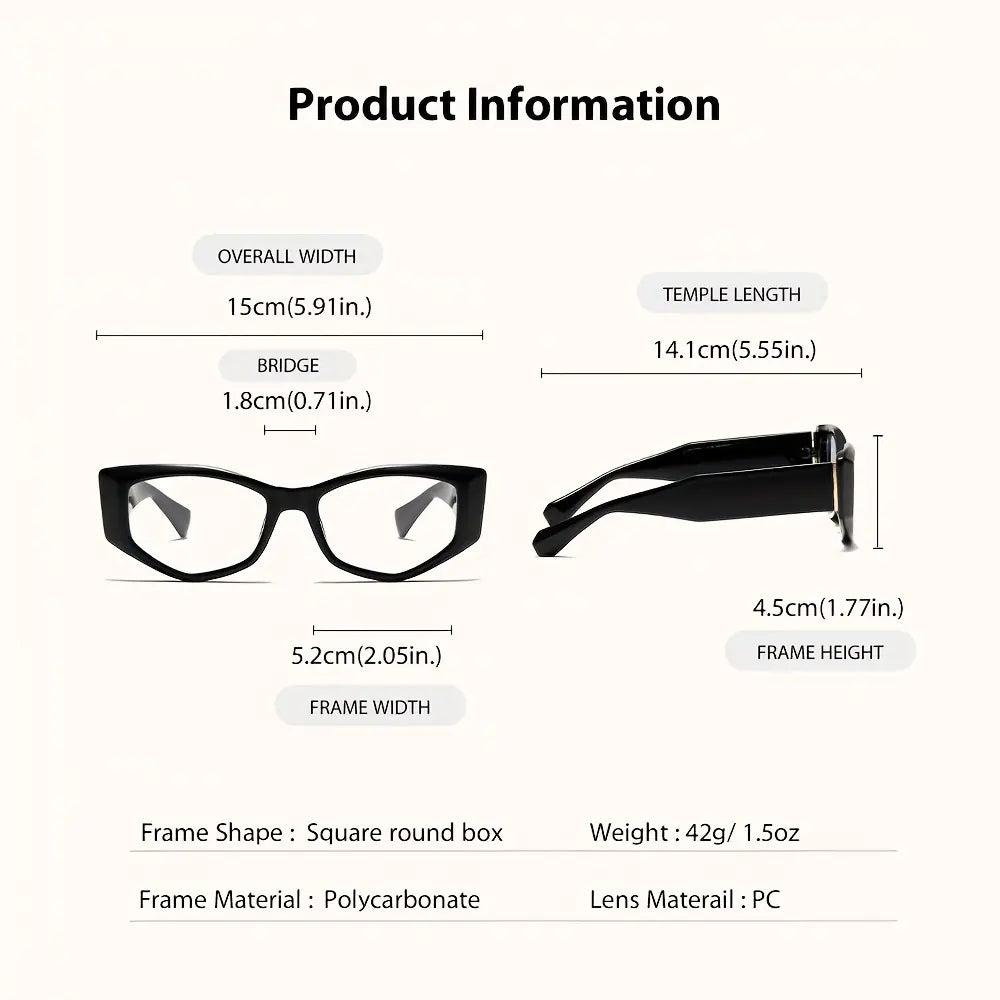 Women's Reading Glasses Anti-Blue Light Full Frame Square🕶️
