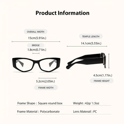 Women's Reading Glasses Anti-Blue Light Full Frame Square🕶️