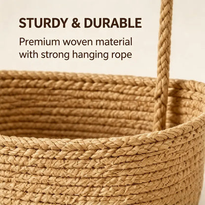 Woven cotton 3-Tier Over the Door Basket🧺