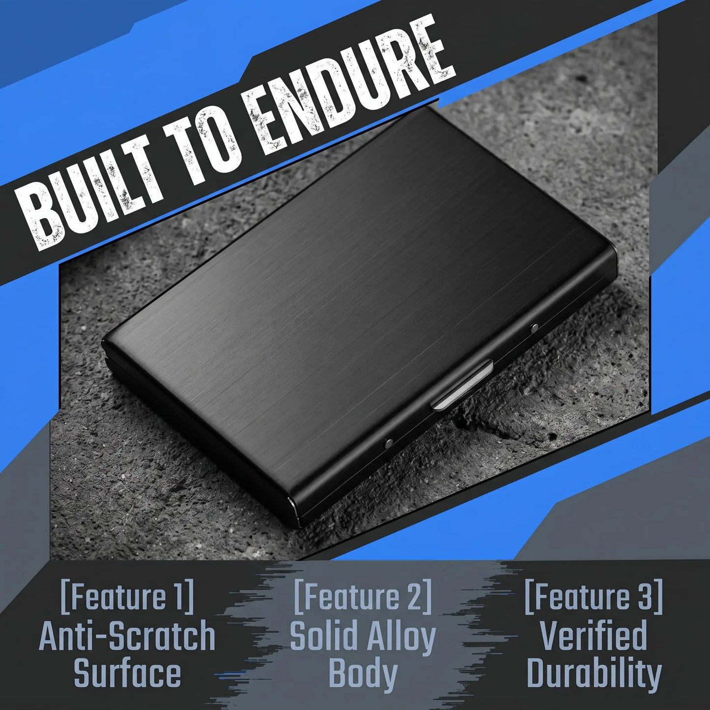 Men's Minimalist RFID Blocking Metal Card Holder Wallet💳