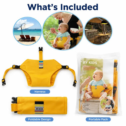 Harness Seat for High Chair Feeding Safety Seat with Strap, Booster Harness Belt Portable Dining Seat Strap🍼🪑