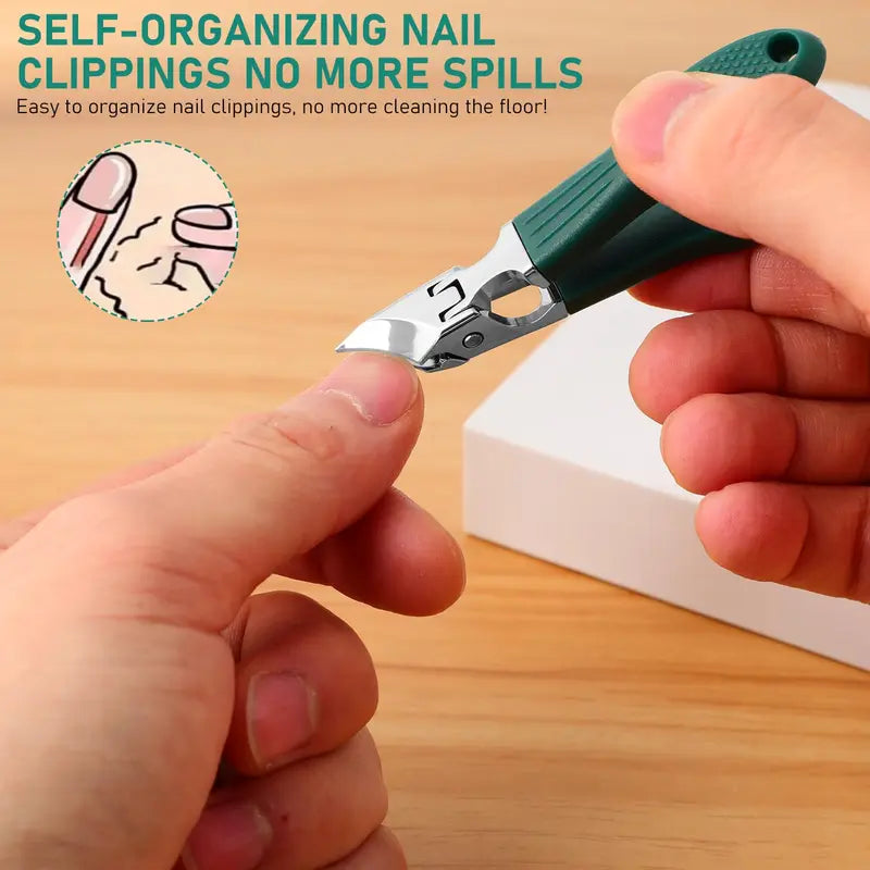Three-Piece Set of Beak-Shaped Nail Clippers with Ergonomic Design