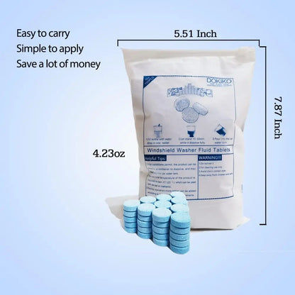 50PCS Car Windshield Washer Fluid Concentrate Tablets, Windshield Wiper Fluid 🚗💧