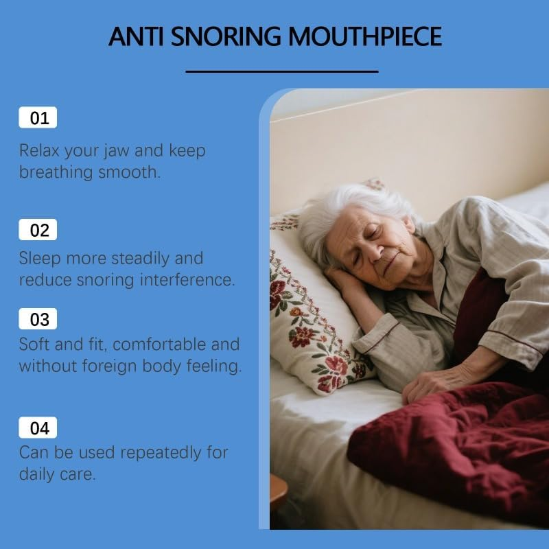 Comfortable Anti-Snoring Device, Nighttime Sleep Aid💤
