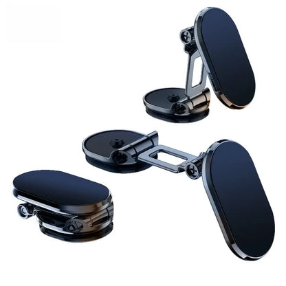 Foldable 360° Rotatable Metal Magnetic Car Phone Holder 🧲