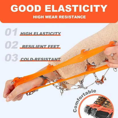 Ice Cleats for Shoes and Boots, Lightweight Crampons Anti-Slip Traction Snow Grips👢