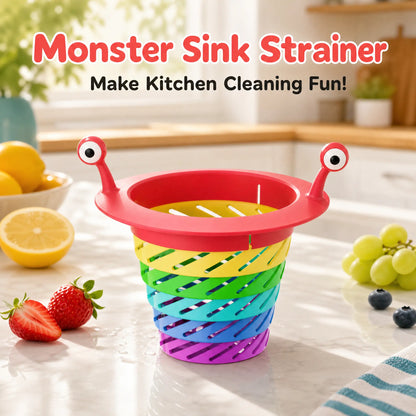 Rainbow Expandable Sink Strainer Basket, Rotatable Retractable Kitchen Sink Drain Filter🚰