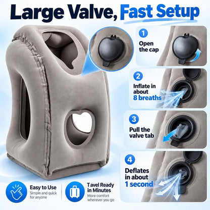 Inflatable Travel Pillow for Airplanes ✈️
