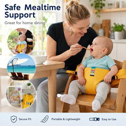 Harness Seat for High Chair Feeding Safety Seat with Strap, Booster Harness Belt Portable Dining Seat Strap🍼🪑