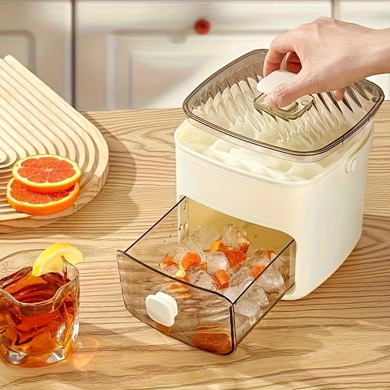 Portable Household Layer Ice Cube with Storage Bin ＆ Lid